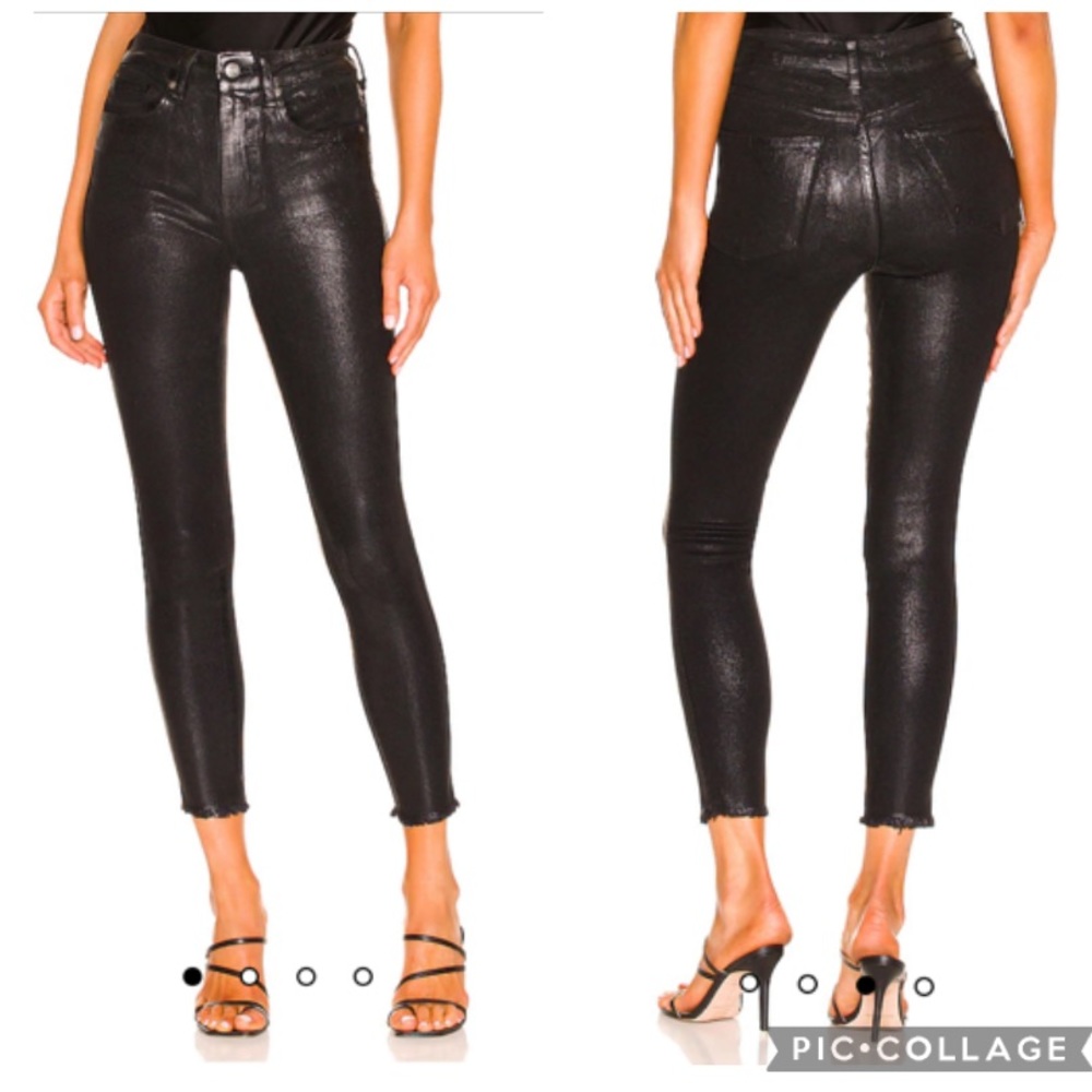 NWOT Free People Raw High Rise Coated Skinny Jeans - Picture 2 of 7